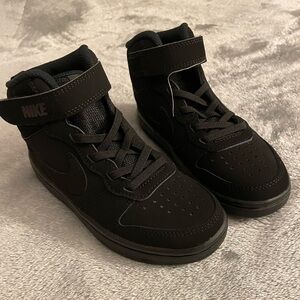 Nike Kids Black High-Top Sneakers